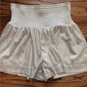TCEC Metallic Smocked Shorts
